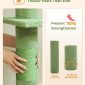 5-Tier Cat Tower Adjustable Tall Cat Climbing Tree with Scratching Post - Plush Green Durability