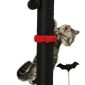 Black Premium Basics Kitten Scratcher Cat Tree with Hanging Ball for Indoor Cats 1