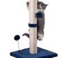 Blue Premium Basics Kitten Scratcher Cat Tree with Hanging Ball for Indoor Cats