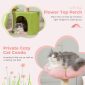 Cat Condo with Sisal Scratching Ramp Details