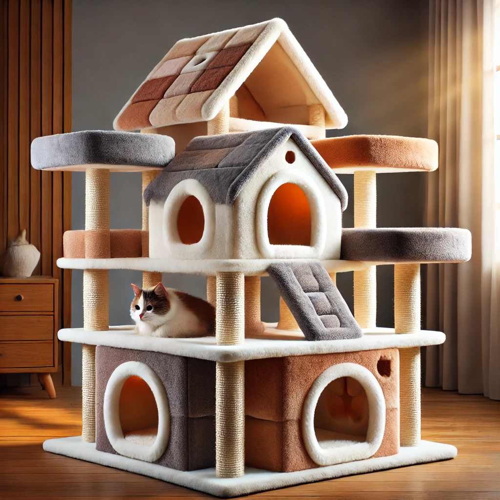 Cozy Cat Tree House Areas - 04