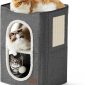 Foldable Cat Hideaway Bedsure Cat Beds for Indoor Cats - Dark Grey