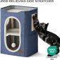 Foldable Cat Hideaway Bedsure Cat Beds for Indoor Cats - Scratcher