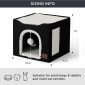 Foldable Cat Hideaway Bedsure Cat Beds for Indoor Cats - Single Dimensions