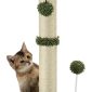 Green Premium Basics Kitten Scratcher Cat Tree with Hanging Ball for Indoor Cats 1