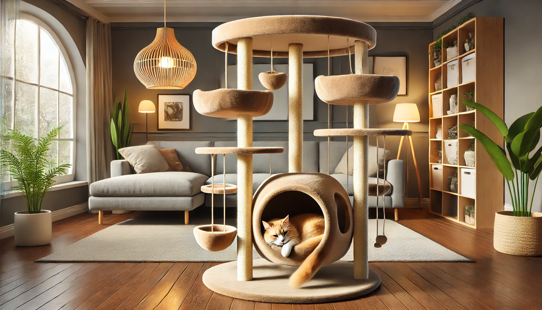 Keep Your Kitty Entertained With Cat Tree - 01
