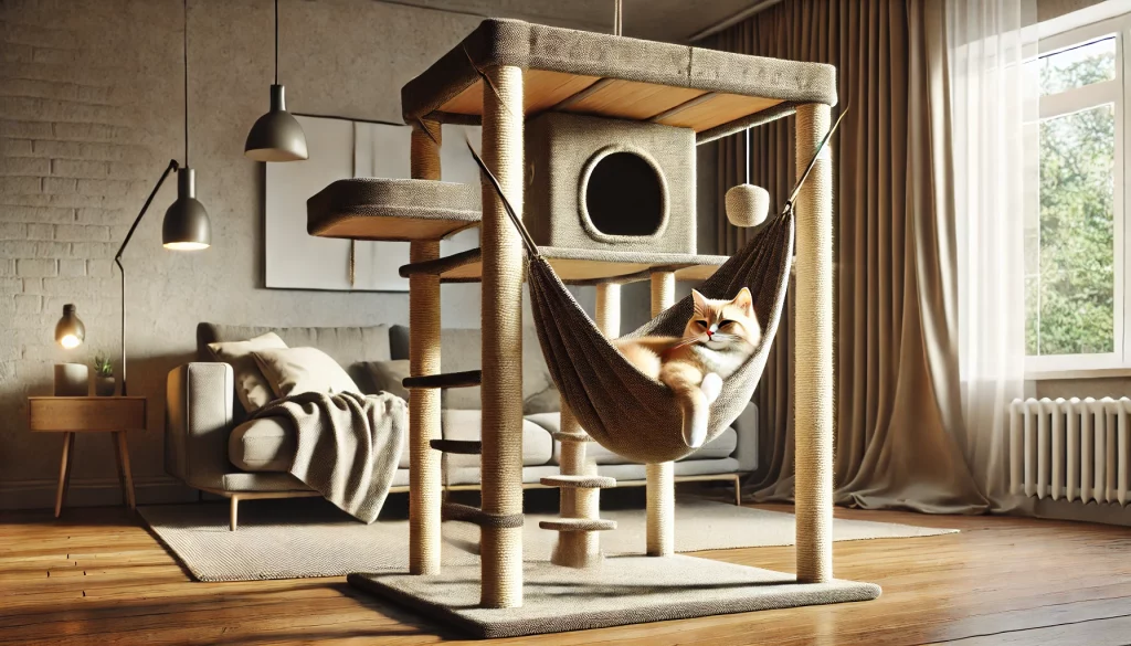 Kitty With Hideaways And Hammocks - 03