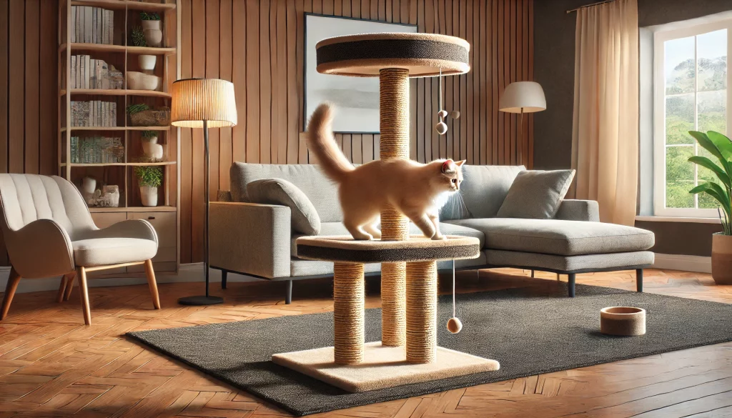 Kitty With Incorporate Scratching Posts - 04