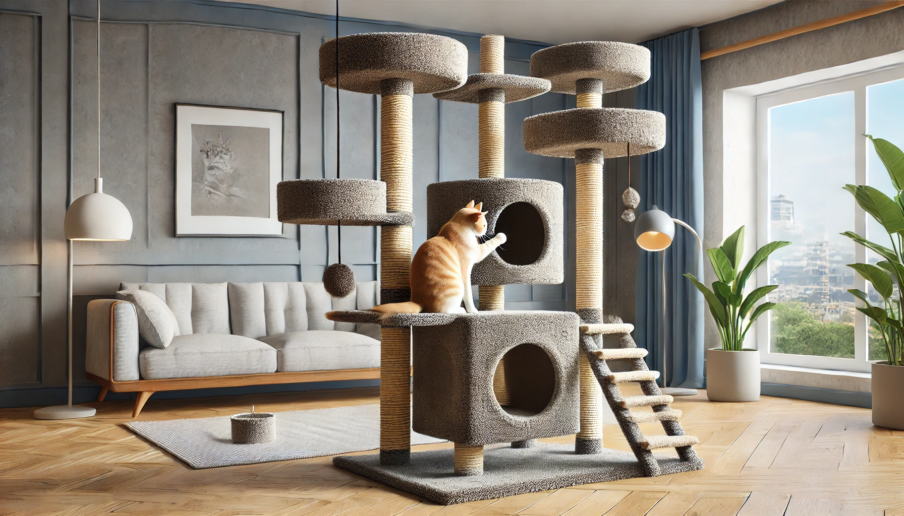 Multiple Levels For Ultimate Fun With Cat Tree - 01