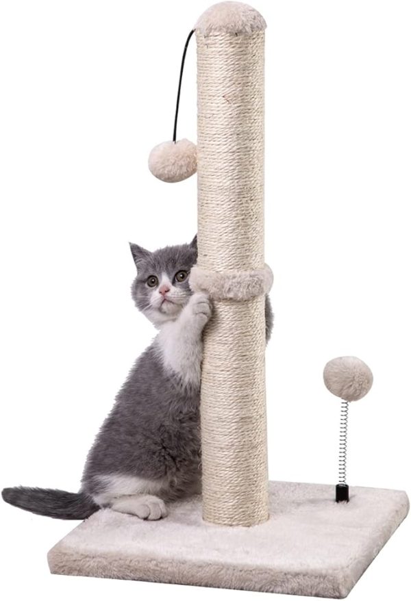 Premium Basics Kitten Scratcher Cat Tree with Hanging Ball for Indoor Cats 1