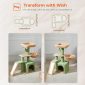 Small Cat Tower Cat Condo with Sisal Scratching Ramp Preferene Green